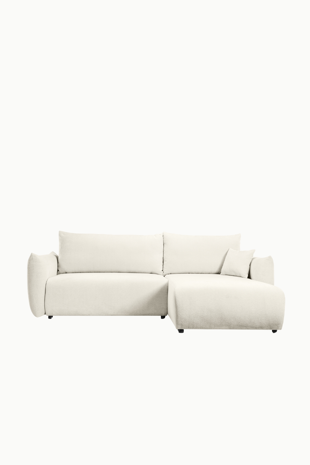 canape allia coffre convertible laine bouclee ecru 5