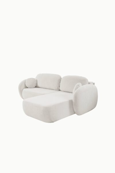 canape aulfa coffre convertible tissus chenille ecru 1