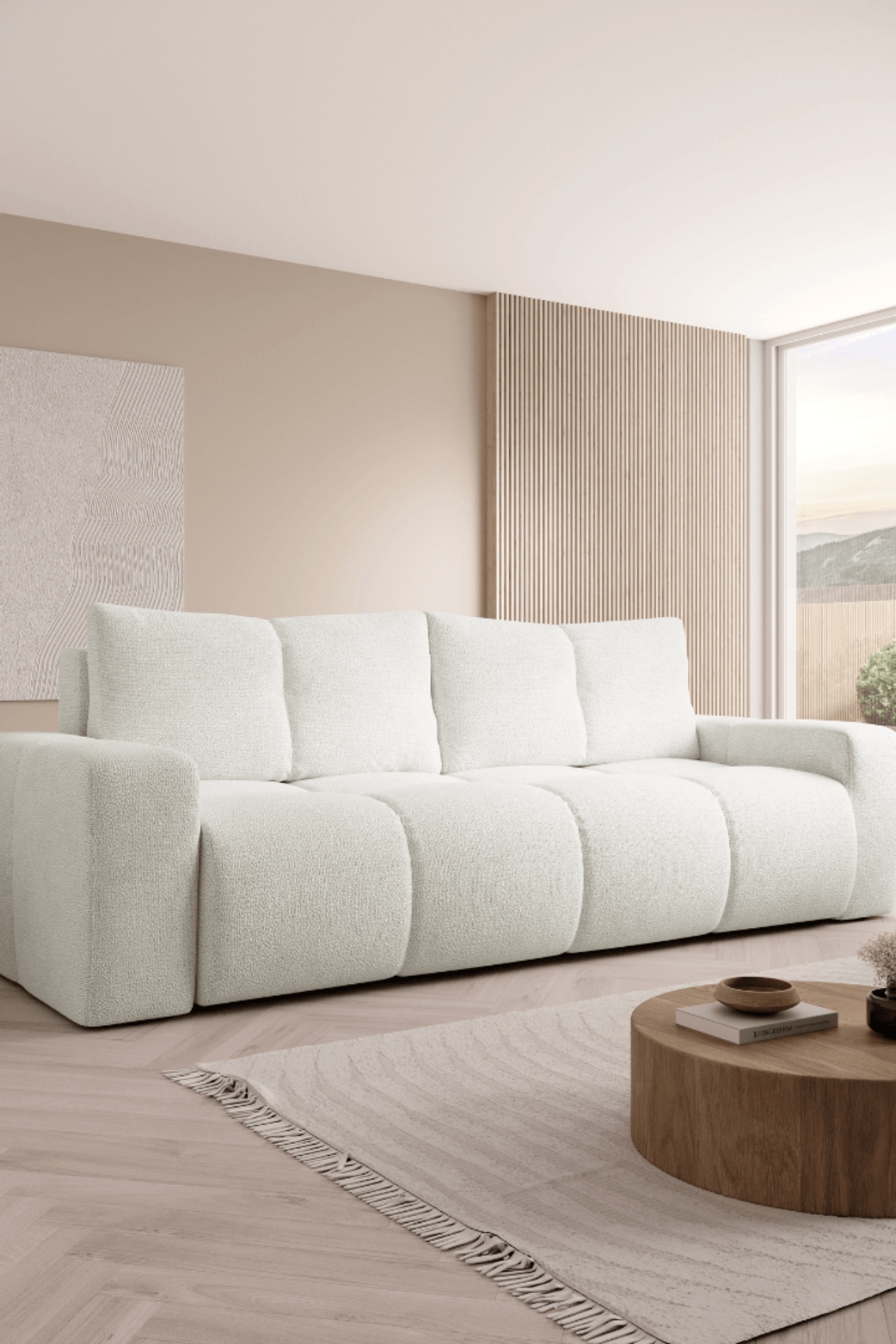 canape droit coffre convertible bubble 1