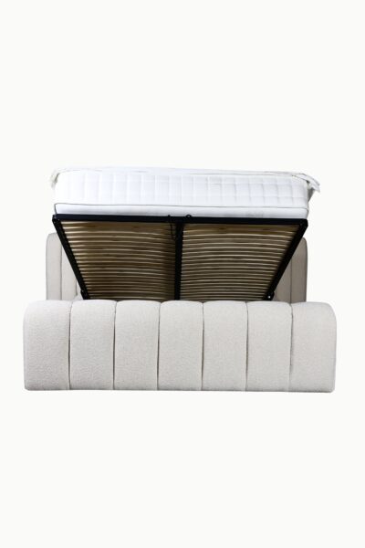 LIT COFFRE ARIA XL TISSU LAINE BOUCLEE 3 1