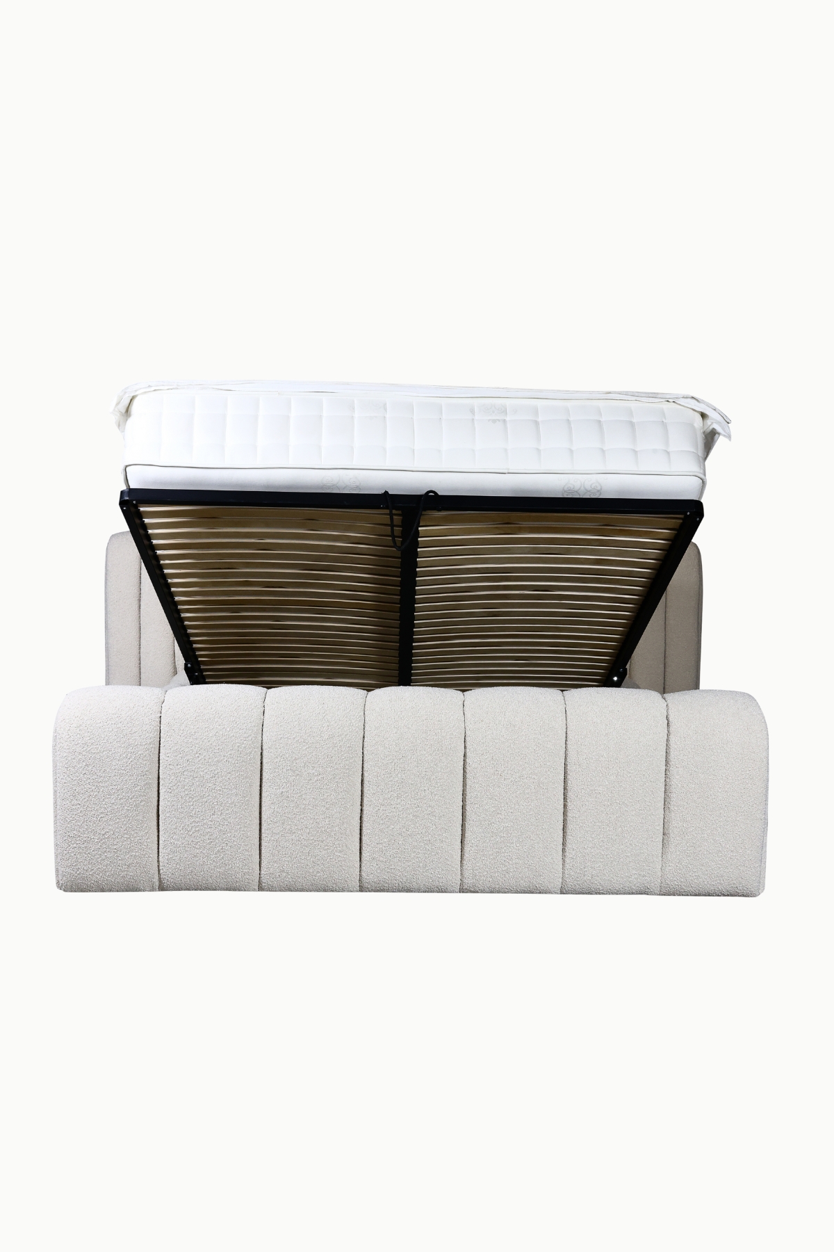 LIT COFFRE ARIA XL TISSU LAINE BOUCLEE 3 1