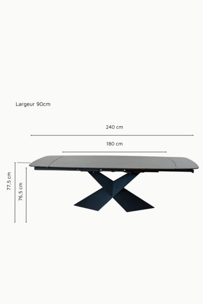 TABLE A MANGER EMPIRE EXTENSIBLE CERAMIQUE 180 A 240CM 10 TABLE A MANGER EMPIRE EXTENSIBLE CERAMIQUE 180 A 240CM 10
