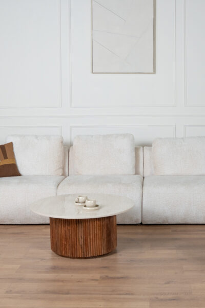 TABLES BASSES MILA TRAVERTIN 5 TABLES BASSES MILA TRAVERTIN 5