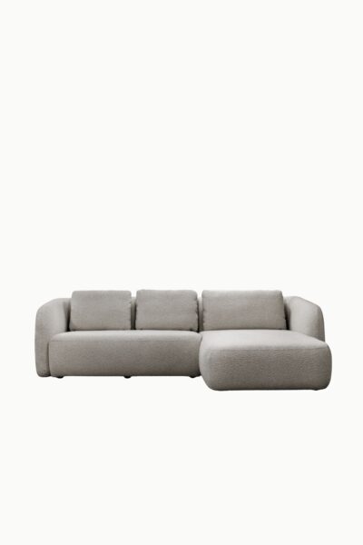 canape angle marina laine bouclee gris 4