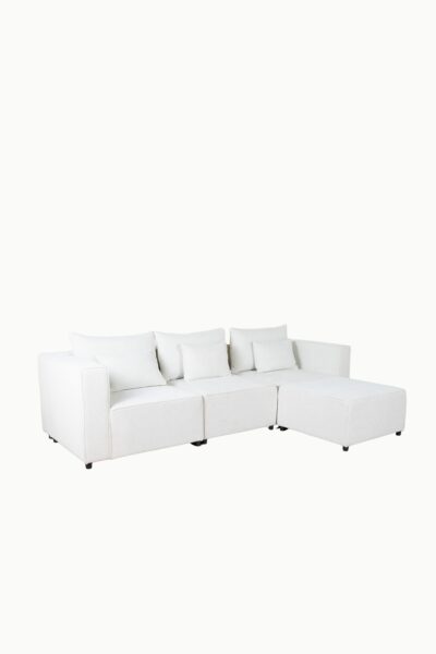 canape modulable monte carlo tissus chenille ecru 3 canape modulable monte carlo tissus chenille ecru 3