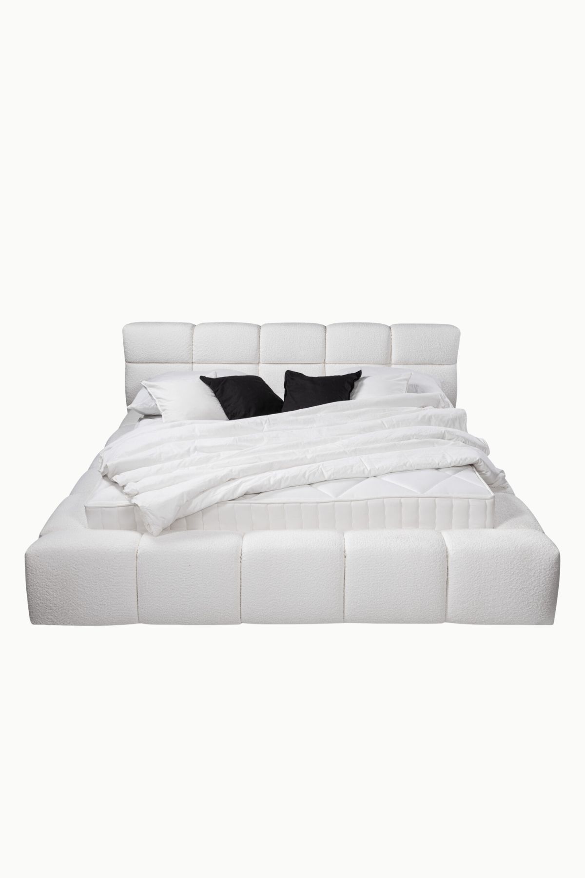 LIT BUBBLE LAINE BOUCLEE BLANC 2