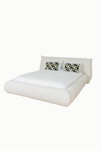 LIT COFFRE ALINE TISSU CHENILLE 2