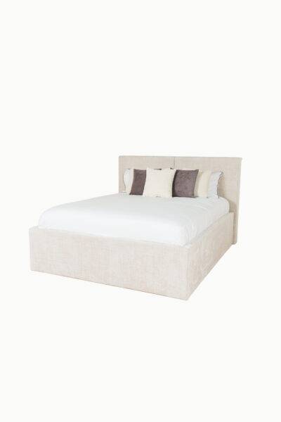 LIT COFFRE MIA TISSU CHENILLE 2